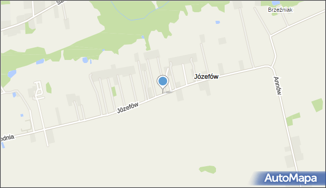 Józefów gmina Czerniewice, Józefów, mapa Józefów gmina Czerniewice