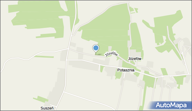 Józefów gmina Gorzków, Józefów, mapa Józefów gmina Gorzków