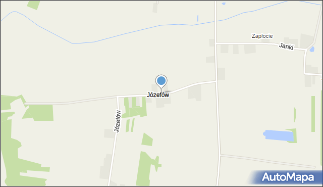 Józefów gmina Jedlińsk, Józefów, mapa Józefów gmina Jedlińsk