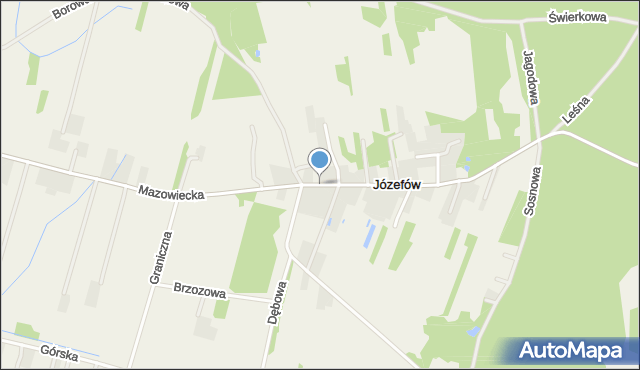 Józefów gmina Mińsk Mazowiecki, Józefów, mapa Józefów gmina Mińsk Mazowiecki
