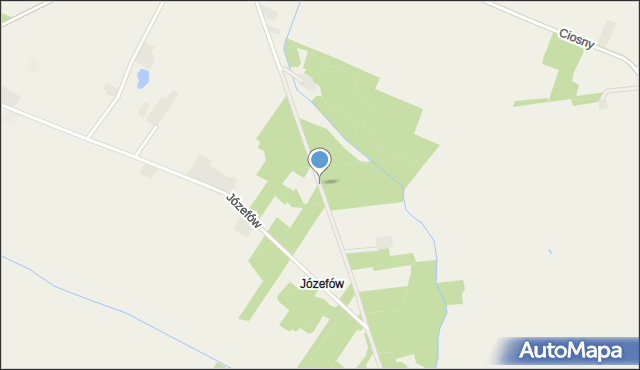 Józefów gmina Ujazd, Józefów, mapa Józefów gmina Ujazd