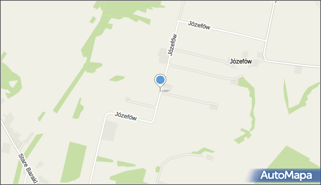 Józefów gmina Zaklików, Józefów, mapa Józefów gmina Zaklików