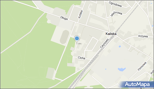 Kaliska powiat starogardzki, Jodłowa, mapa Kaliska powiat starogardzki