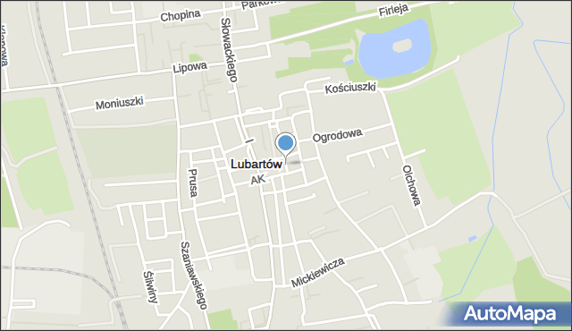 Lubartów, Joselewicza Berka, płk., mapa Lubartów