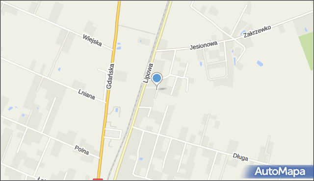 Łysomice powiat toruński, Jodłowa, mapa Łysomice powiat toruński