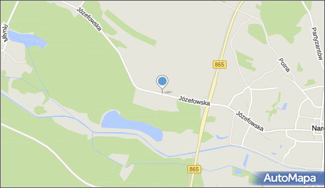 Narol, Józefowska, mapa Narol