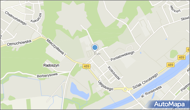 Nysa, Józefa von Eichendorffa, mapa Nysy