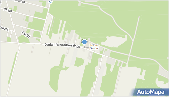 Ossów, Jordan-Rozwadowskiego, gen., mapa Ossów