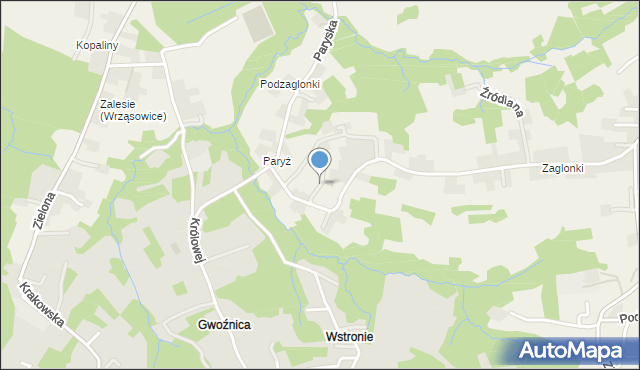 Rzeszotary gmina Świątniki Górne, Jodłowa, mapa Rzeszotary gmina Świątniki Górne