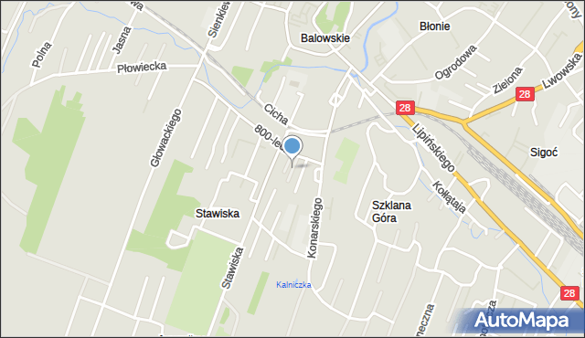 Sanok, Jordana Henryka, dr., mapa Sanok