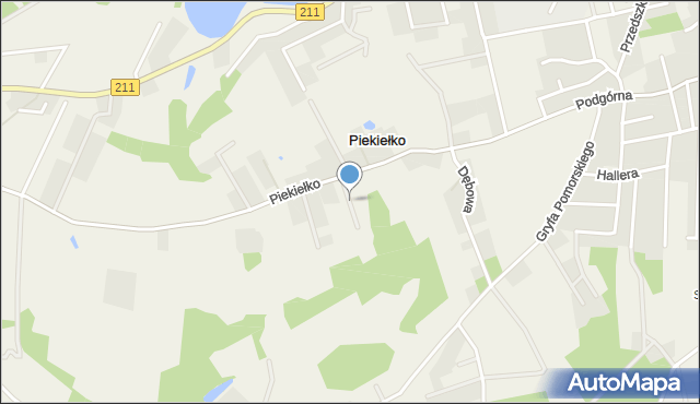 Sierakowice powiat kartuski, Jodłowa, mapa Sierakowice powiat kartuski
