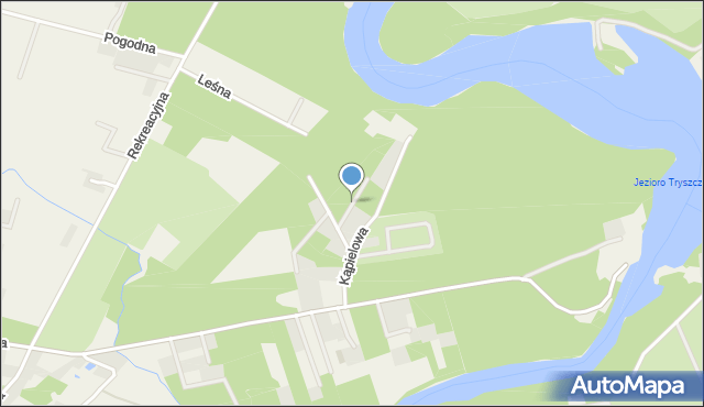 Tryszczyn, Jodłowa, mapa Tryszczyn