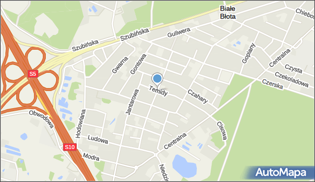 Białe Błota powiat bydgoski, Jutrzenki, mapa Białe Błota powiat bydgoski