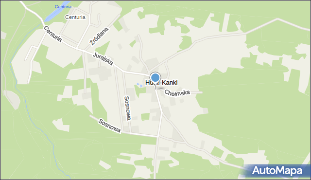 Hutki-Kanki, Jurajska, mapa Hutki-Kanki