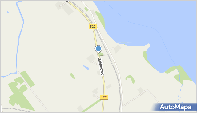 Julianowo gmina Prabuty, Julianowo, mapa Julianowo gmina Prabuty