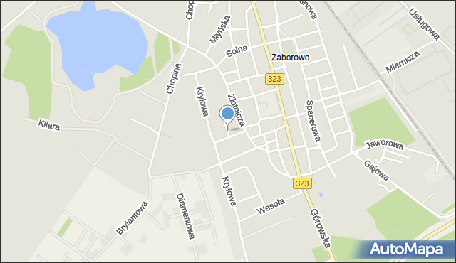 Leszno, Jubilerska, mapa Leszno