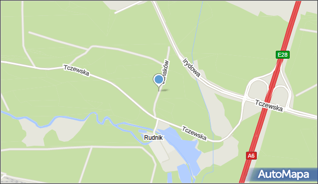 Szczecin, Junaków, mapa Szczecina