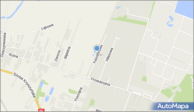 Białystok, Kaszmirowa, mapa Białegostoku