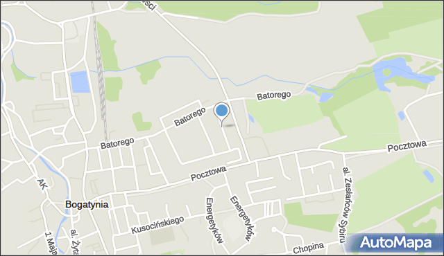 Bogatynia, Kazimierza Jagiellończyka, mapa Bogatynia