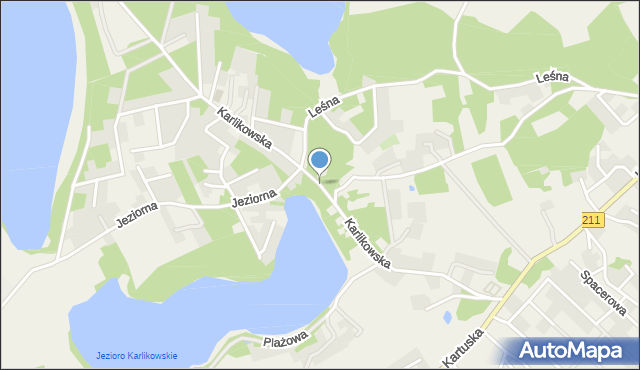 Borkowo gmina Żukowo, Karlikowska, mapa Borkowo gmina Żukowo