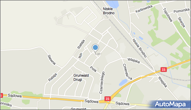 Brodnica, Kasprzaka Marcina, mapa Brodnica