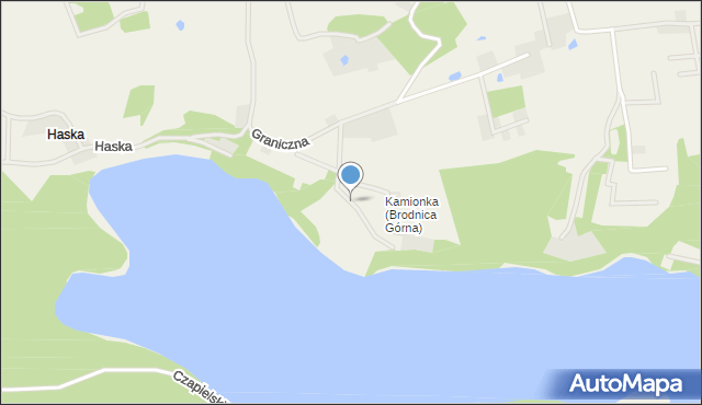 Brodnica Górna, Kamionka (Brodnica Górna), mapa Brodnica Górna