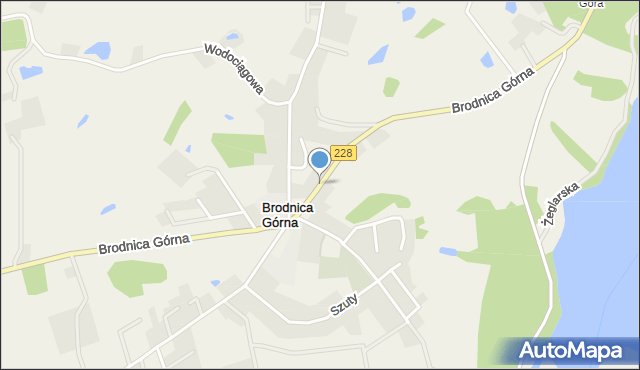 Brodnica Górna, Kartuska, mapa Brodnica Górna
