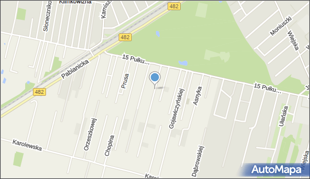 Chechło Pierwsze, Kasprowicza Jana, mapa Chechło Pierwsze