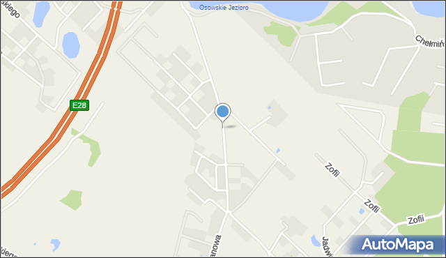 Chwaszczyno, Kaszubska Droga, mapa Chwaszczyno