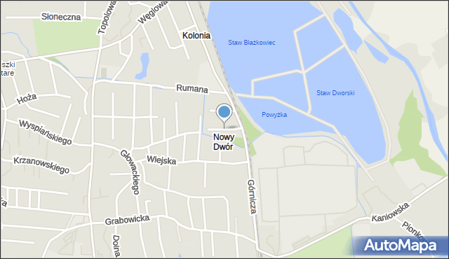 Czechowice-Dziedzice, Karolinki, mapa Czechowic-Dziedzic