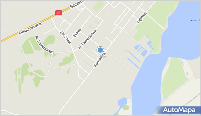 Człuchów, Kamienna, mapa Człuchów
