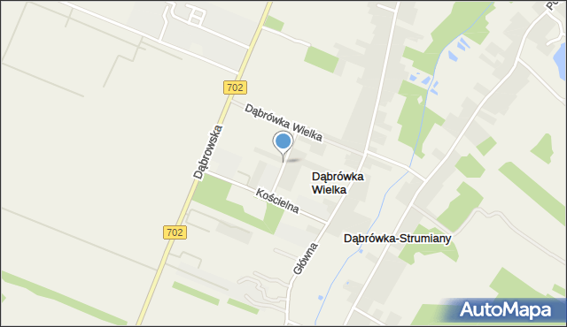 Dąbrówka Wielka gmina Zgierz, Kaczmarek Barbary, mapa Dąbrówka Wielka gmina Zgierz
