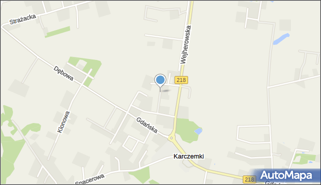 Dobrzewino, Kasztelańska, mapa Dobrzewino