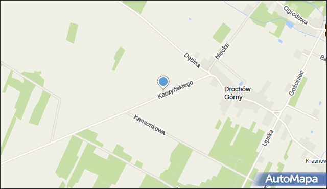 Drochów Górny, Kaczyńskiego Lecha, mapa Drochów Górny
