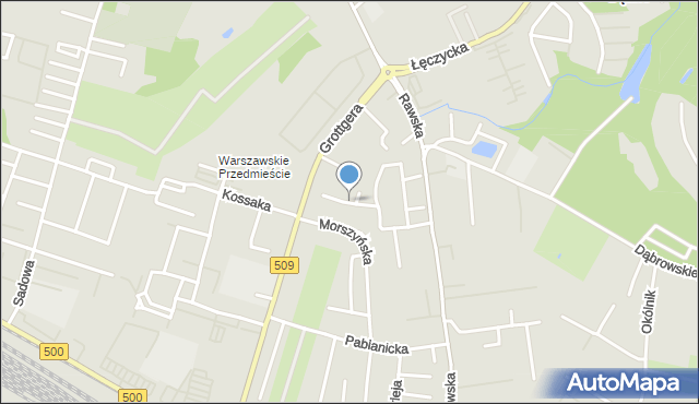 Elbląg, Kartuska, mapa Elbląga