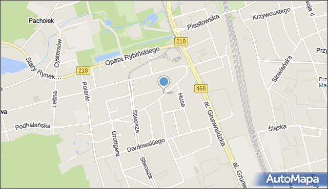 Gdańsk, Kaprów, mapa Gdańska
