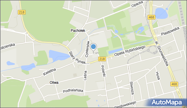 Gdańsk, Kanapariusza Jana, mapa Gdańska