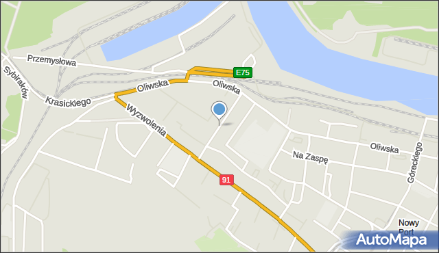 Gdańsk, Kasztanowa, mapa Gdańska