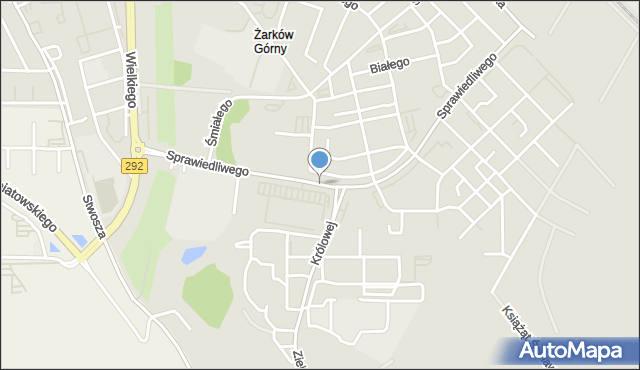 Głogów, Kazimierza Sprawiedliwego, mapa Głogów