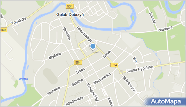 Golub-Dobrzyń, Katarzyńska, mapa Golub-Dobrzyń