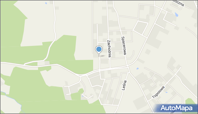 Gowino, Kasztanowa, mapa Gowino