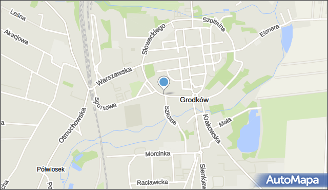 Grodków powiat brzeski, Kasztanowa, mapa Grodków powiat brzeski
