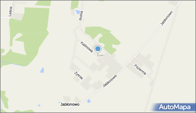 Jabłonowo gmina Gryfice, Kalinowa, mapa Jabłonowo gmina Gryfice