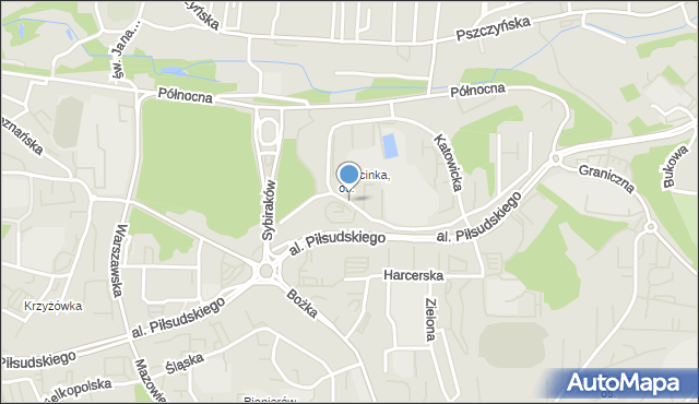 Jastrzębie-Zdrój, Katowicka, mapa Jastrzębie-Zdrój