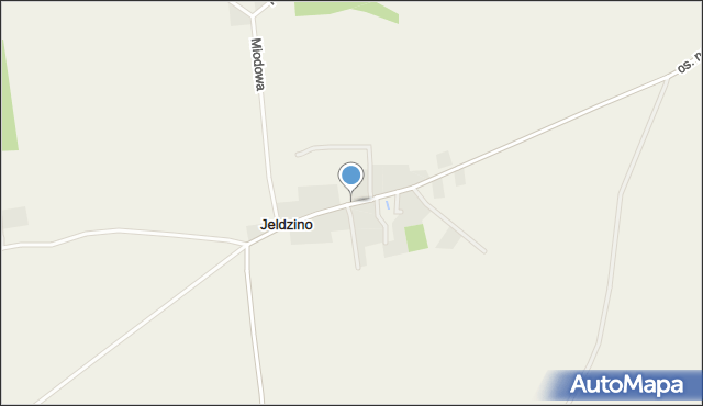 Jeldzino, Kartoszyńska, mapa Jeldzino