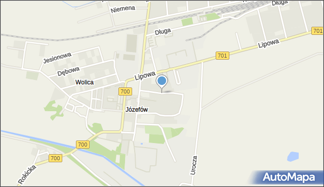 Józefów gmina Ożarów Mazowiecki, Kasztanowa, mapa Józefów gmina Ożarów Mazowiecki