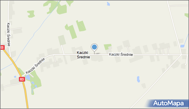 Kaczki Średnie, Kaczki Średnie, mapa Kaczki Średnie