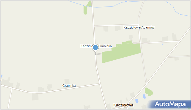 Kadzidłowa, Kadzidłowa-Grabinka, mapa Kadzidłowa