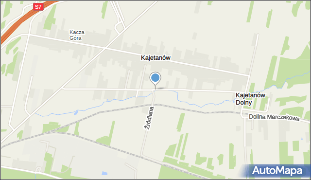 Kajetanów Dolny, Kajetanów Dolny, mapa Kajetanów Dolny