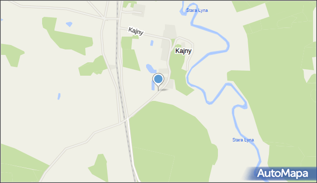 Kajny, Kajny, mapa Kajny